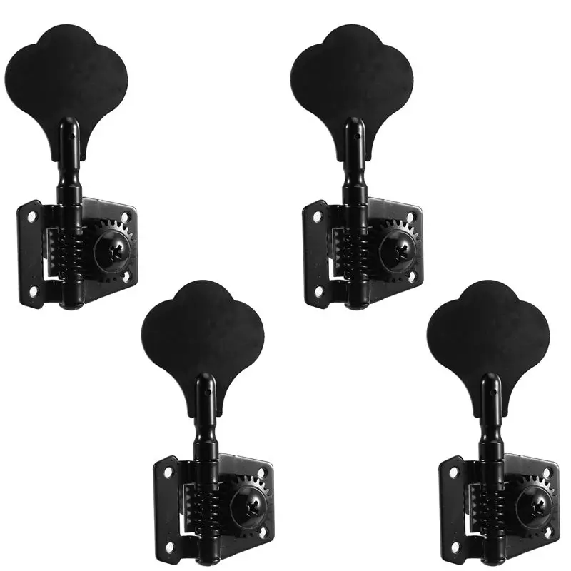 

Комплект из 4 открытых механик для бас-гитары (4 правосторонних), черные, с передаточным числом 1:20