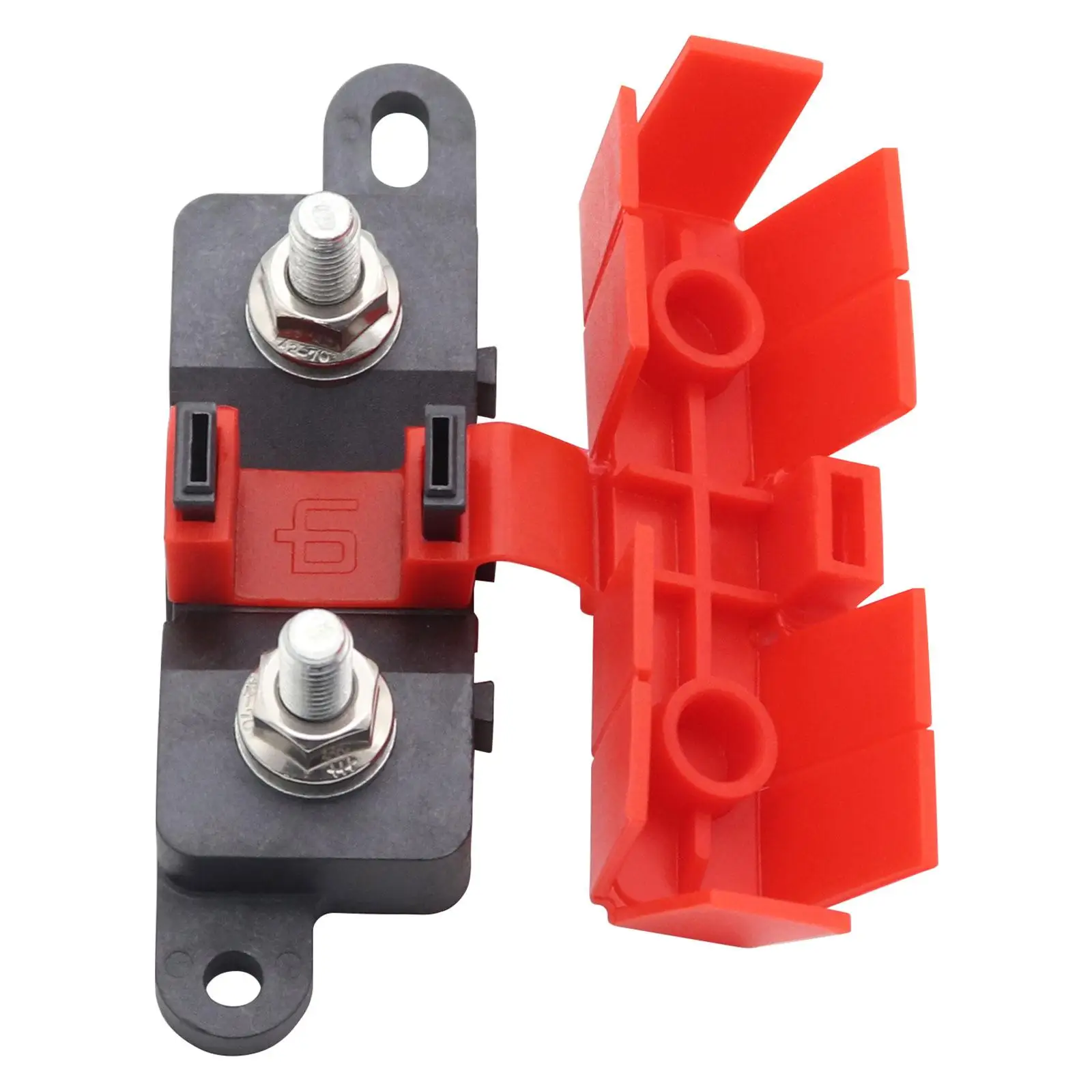 Bolt Down Fuse Bdfm Fuse Box with Protective Cover 500A 70V Screw on Fuse Holder Car Fuse Holder for Yacht Motorhome Car