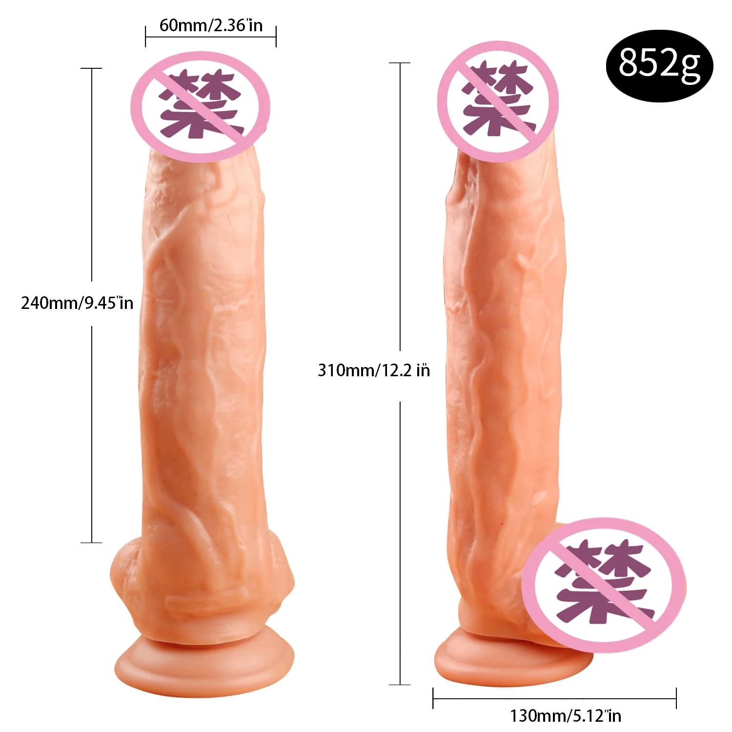 Adult products New Giant 12 inch Oversized Simulated Penis Female Masturbator dildo Sex Toys Фальшивые пенисы для взрослых 성인용품