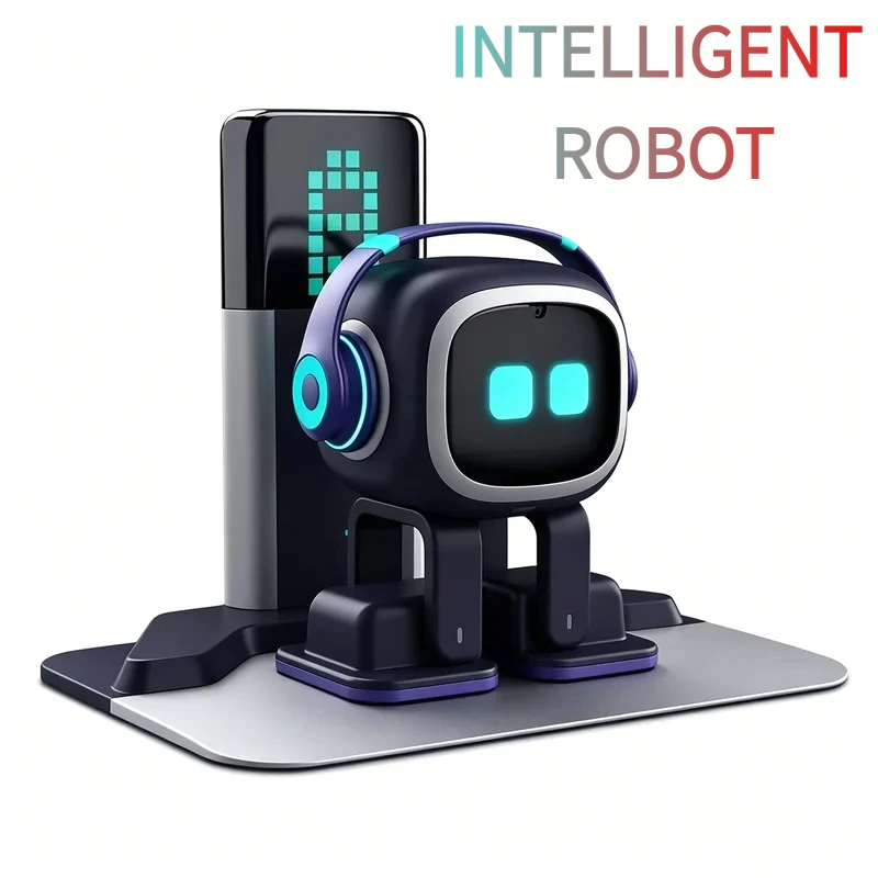 Emo Robot Voice Recognition Pet Robot AI Communication Intelligent Robot Electronic Toys Desktop Companion Robot For Kids Gift