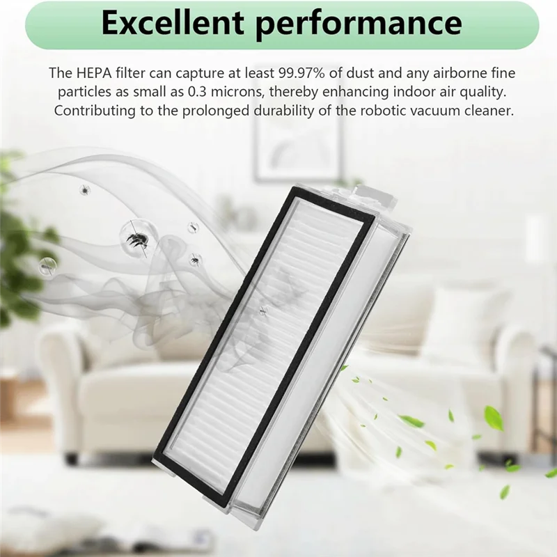 فلتر ABZA قابل للغسل لـ Roborock Q5 Pro Q5 Pro+(Plus) Q5 Max+ Q7 Q7+ Q7 Max Q7 Max+ Q8 Max Q8 Max+ جهاز آلي لتنظيف الأتربة