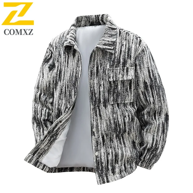 

COMXZ Men Autumn 2025 New Men Wear Top Korean-style Handsome Autumn Jacket waterproof windproof solid color outdoor sports Coat
