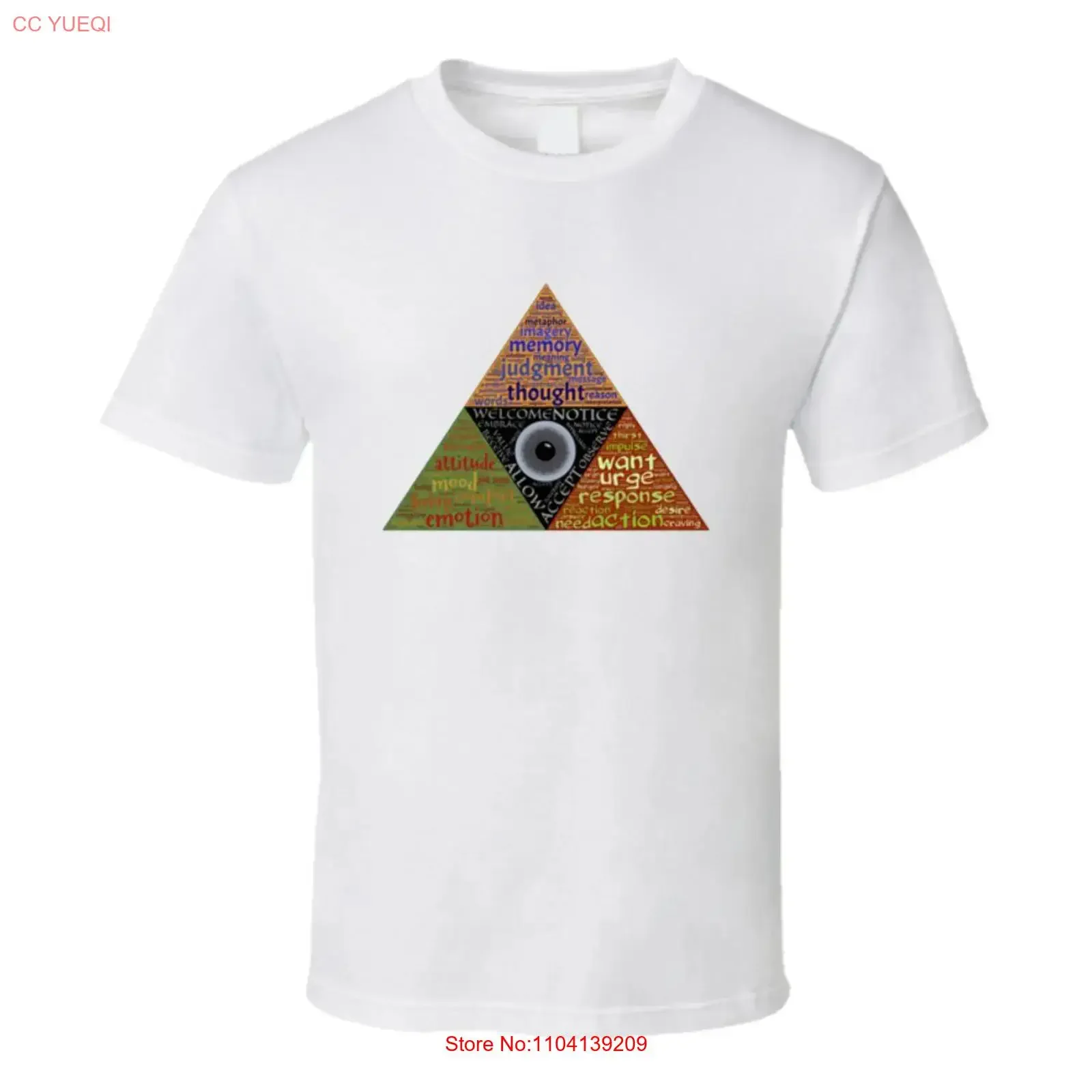 T-shirt The Third Eye Awakening, vintage, délavé, à la mode, polyvalent, unisexe, vêtements de créateur élégants, graphique décontracté, confortable