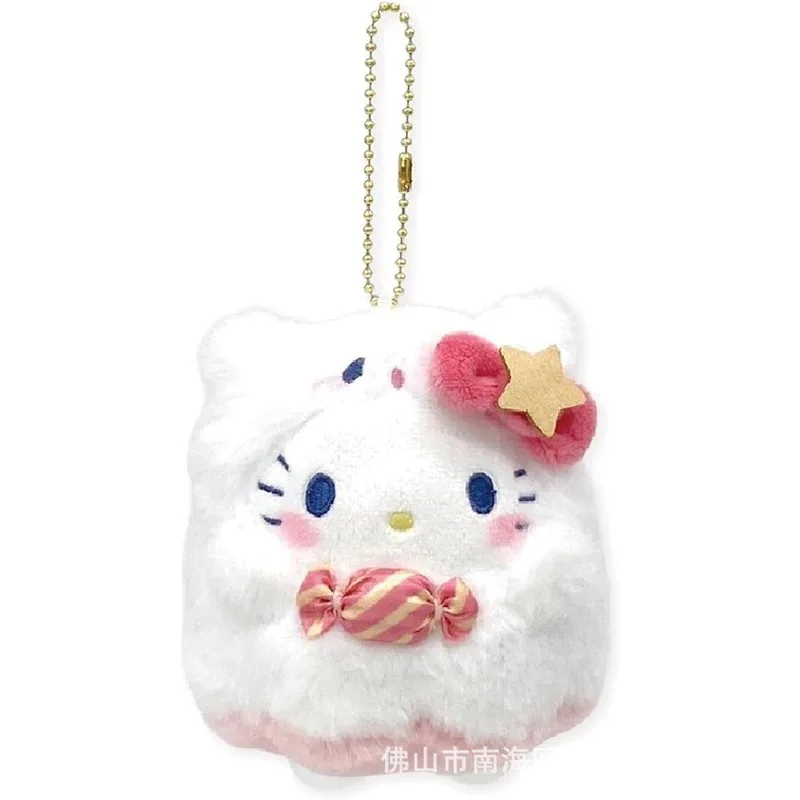 12Cm Sanrio My Melody Hello Kitty Candy Monster Ghost Plush Toy Cute Doll Pendant Accessories Bag Pendant Anime Gift Toys