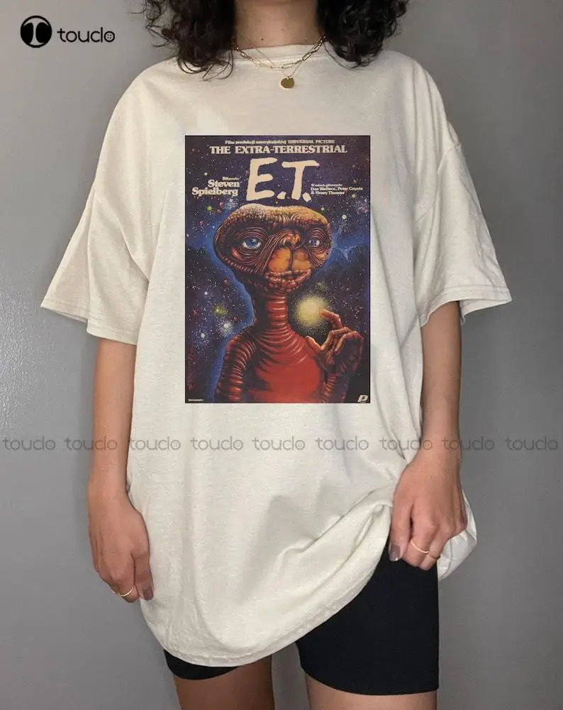 E.T. The Extra-Terrestrial Shirt Custom Aldult Teen Unisex Digital Printing Tee Shirts O-Neck Streetwear Oversized Xs-5Xl