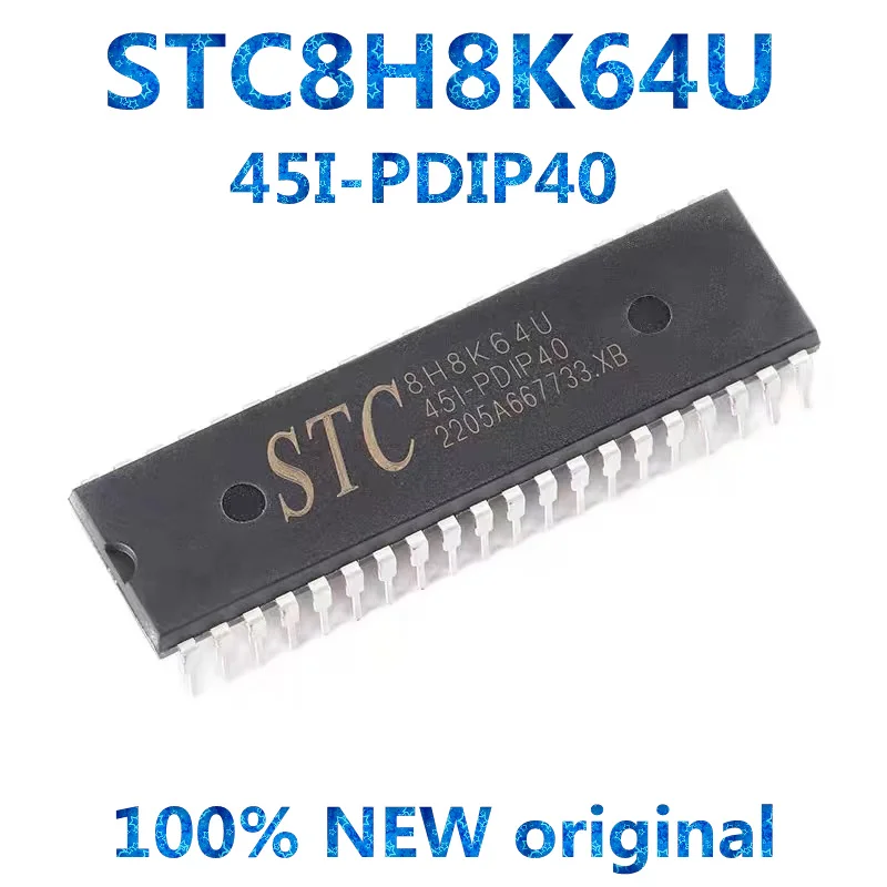 

5Pcs STC8H8K64U-45I-PDIP40 Microcontroller MCU 100% New