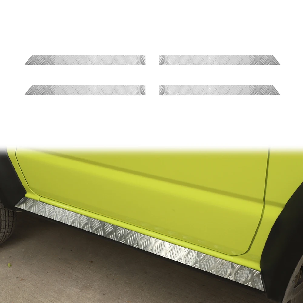 

Car Door Side Skirt Guard for Suzuki Jimny 2019 2020 2021 2022 2023 Door Sill Scuff Plate Protective Cover Accessories Aluminium