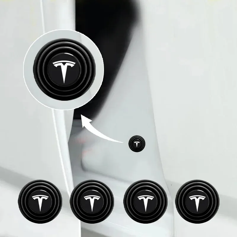 

Silicone Anti-Collision Car Door Pads Shock Absorbing Gasket Suitable for Tesla Model 3 Model X STM3 TMX TMS 2016-2020 Decals