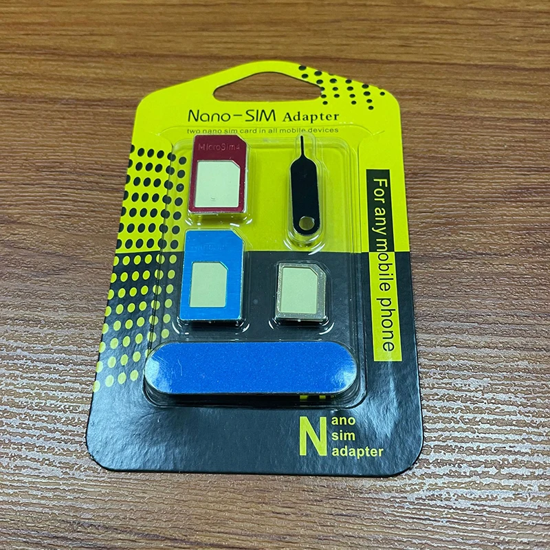 Mobile Phone Repair Tool 2PCS 5 In1 SIM Card Adapter For IP 5 Nano Sim Adapter Set SIM Card Full Sim Card Adapter