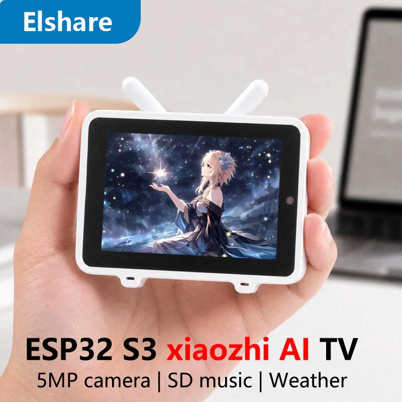 Placa de Desenvolvimento ESP32-S3 para Câmera AI Xiaozhi MAX com LCD de 3.5 polegadas, Microfone Duplo e Display MINI TV BOX com Interrupção de Voz