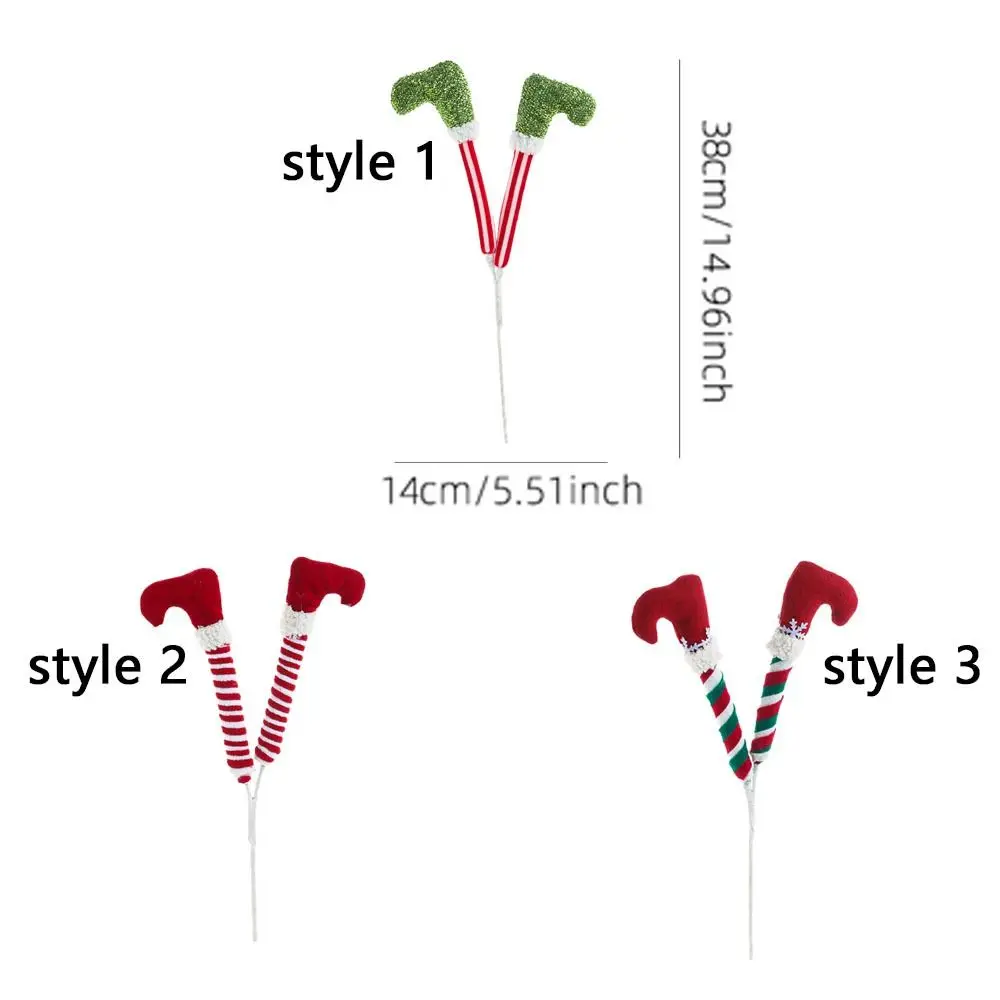 38 سنتيمتر عيد الميلاد قزم الساقين المعلقات مضحك واقعية قزم الساقين حلي معلقة اليدوية الاصطناعي الساق شجرة عيد الميلاد الحلي