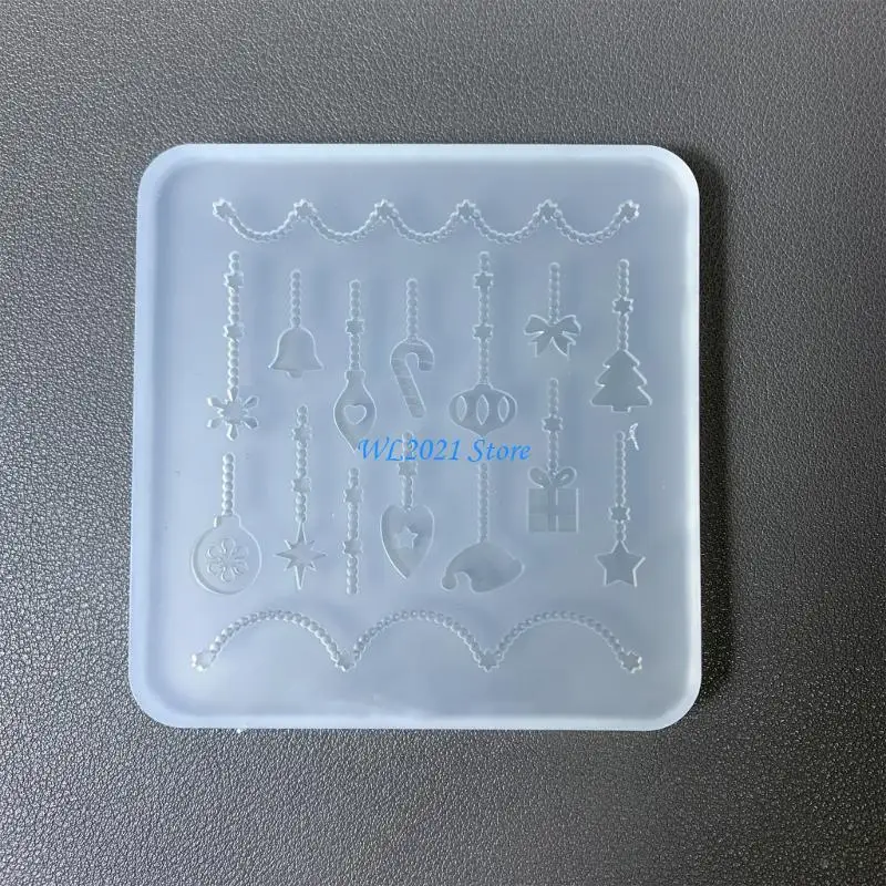 

G5GC Silicone Mold for Christmas Accessories Epoxy Accessory Jewelry Making Tool