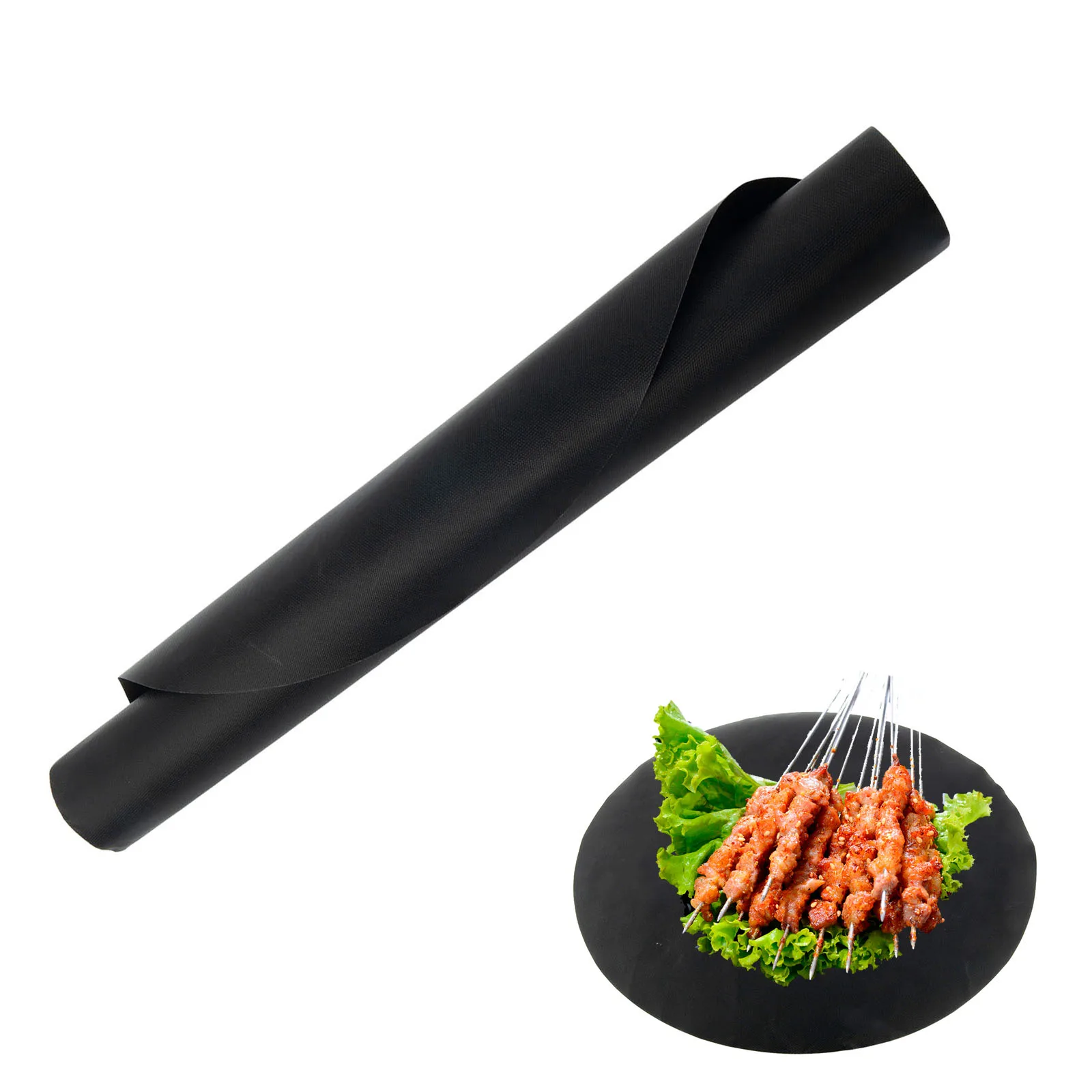Brand New High Quality 1PC Microwave Barbecue Mat BBQ Mat 40cm/40*33cm Baked Film Barbecue Mat Non-stick Coating