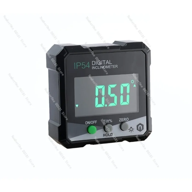 IP54 4*90° Precision Digital Inclinometer LCD Backlight Digital Protractor Slope Meter Digital Angle Ruler Single-side Magnetics