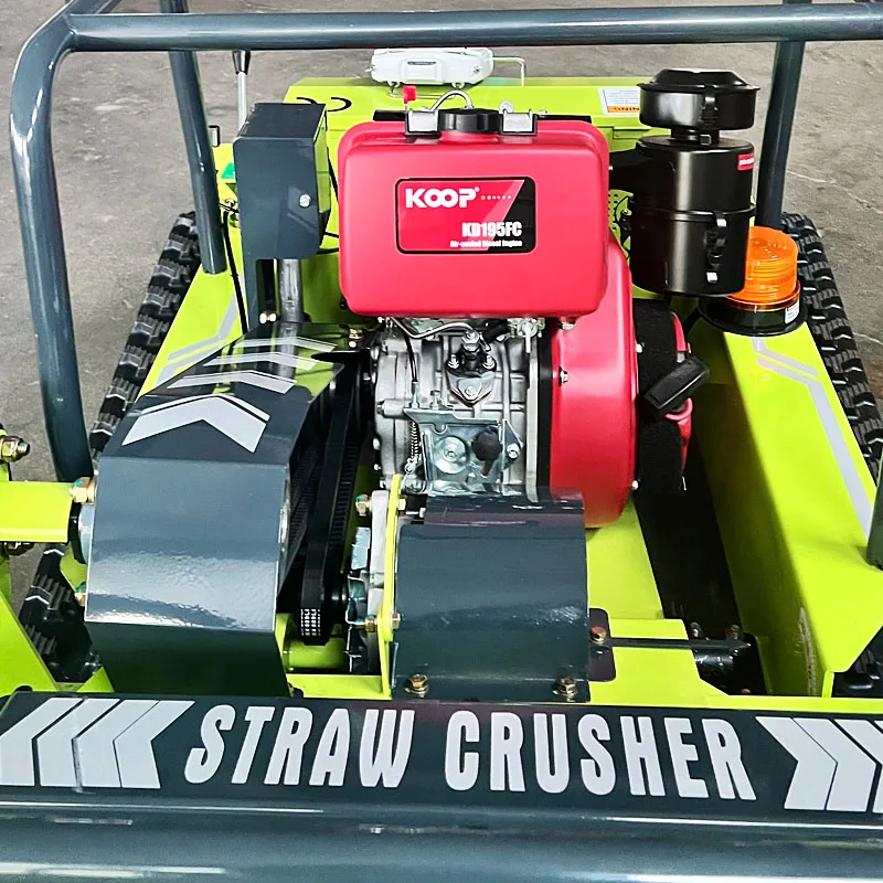 Customized tracked robot remote-controlled lawnmower, a best-selling model in China