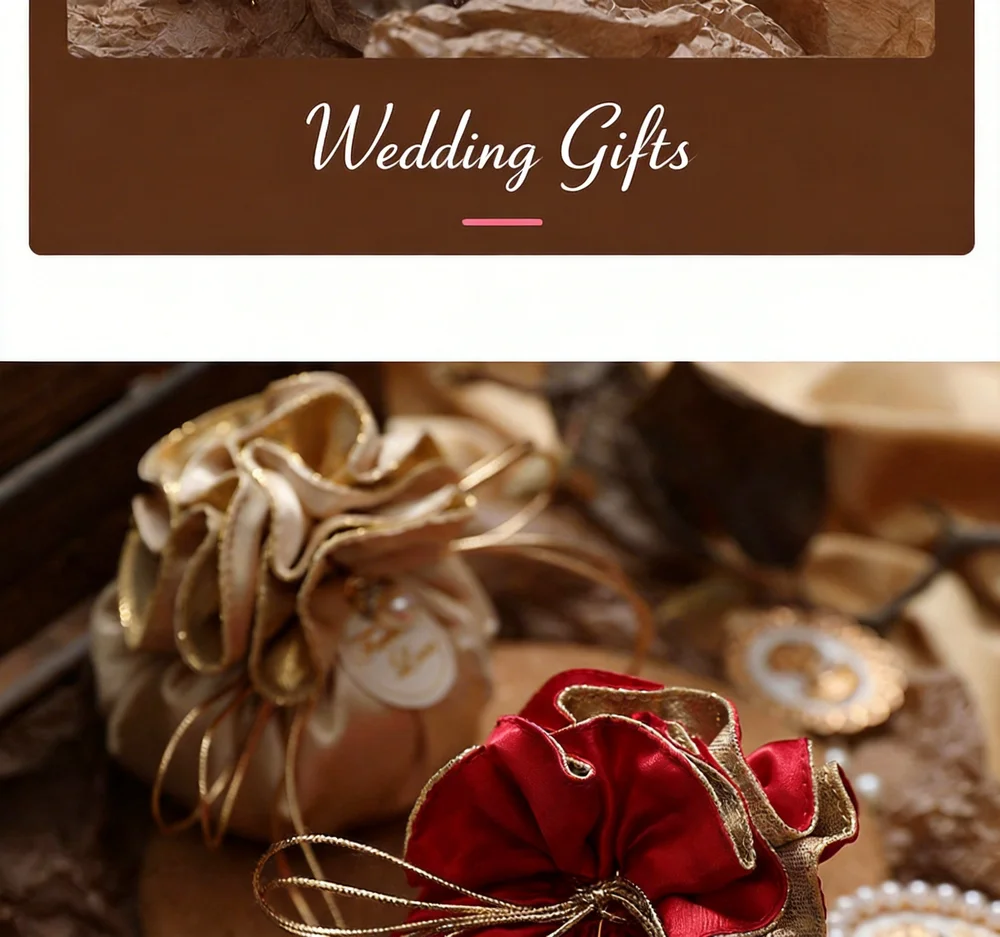 

Креативный мешочек на шнурке для конфет, элегантный подарочный мешочек для конфет на годовщины, свадебные вечеринки, свадьбы