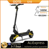OOTD S10 Electric Scooter 1400W Motor 48V20AH Battery City Off-Road Electric Scooter Adult 10 Inch Foldable Electric Scooter