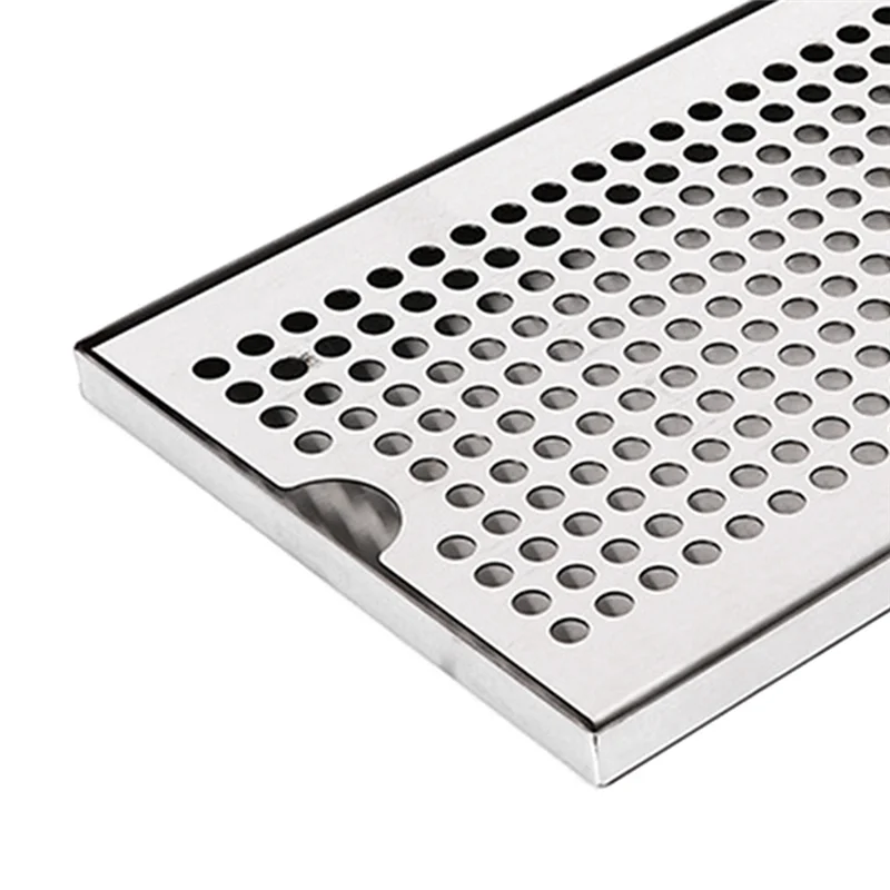 

Y51A-Stainless Steel Drip Tray For Bar, Rectangular Water Catching Tray, Oil Draining Tray, 50X17.5X1.5Cm