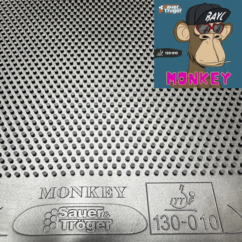 

Sauer Troger Monkey Table Tennis Rubber Long Pips OX Germany Ping Pong Rubber Small Particles Anti-Spin Offensive ITTF Approved