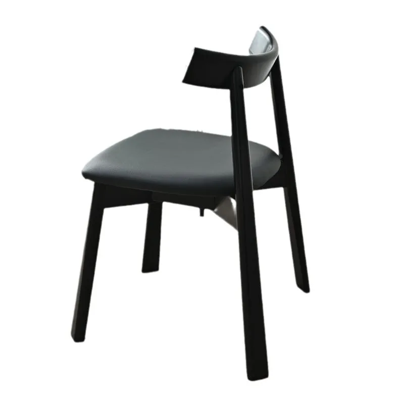 

Solid wood dining home Nordic modern simple backrest commercial light luxury Nordic restaurant restaurant dining and chair