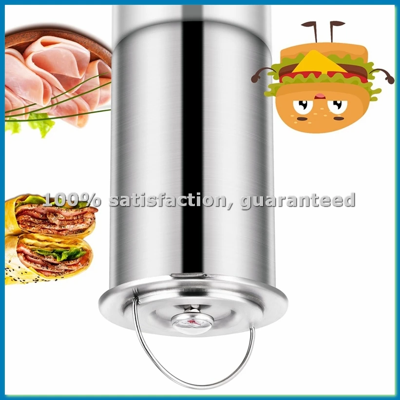 

Пресс для варки мяса, из нержавеющей стали, для приготовления домашнего деликатесного мяса с термометром - A69M