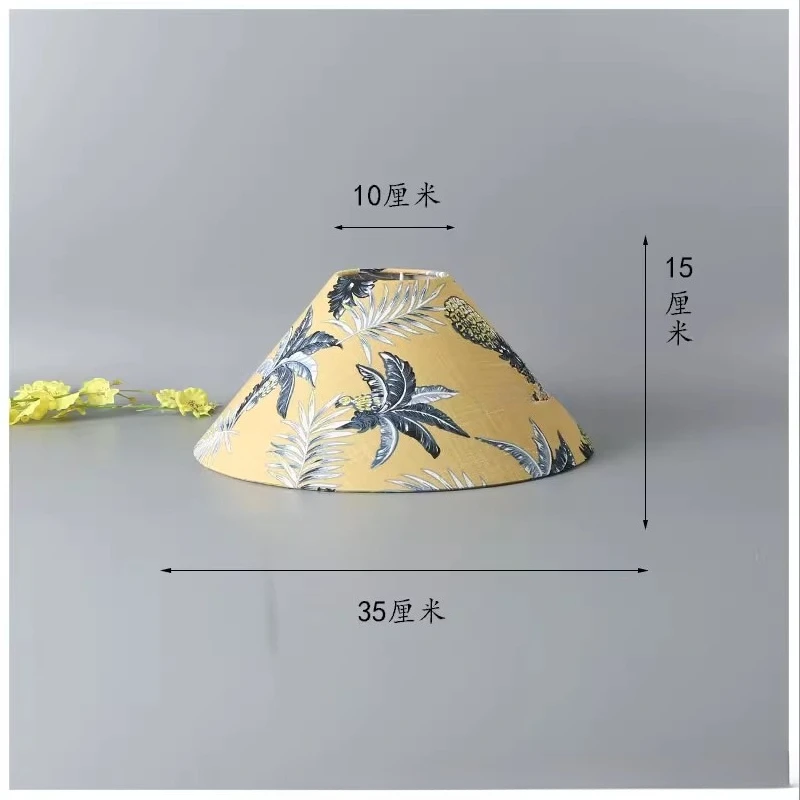 

Льняная ткань с принтом ракушки, дзен, ротанг, ручная работа, чехол для лампы, стиль ваби-саби, прикроватный абажур для торшера E27, абажур для настольной лампы