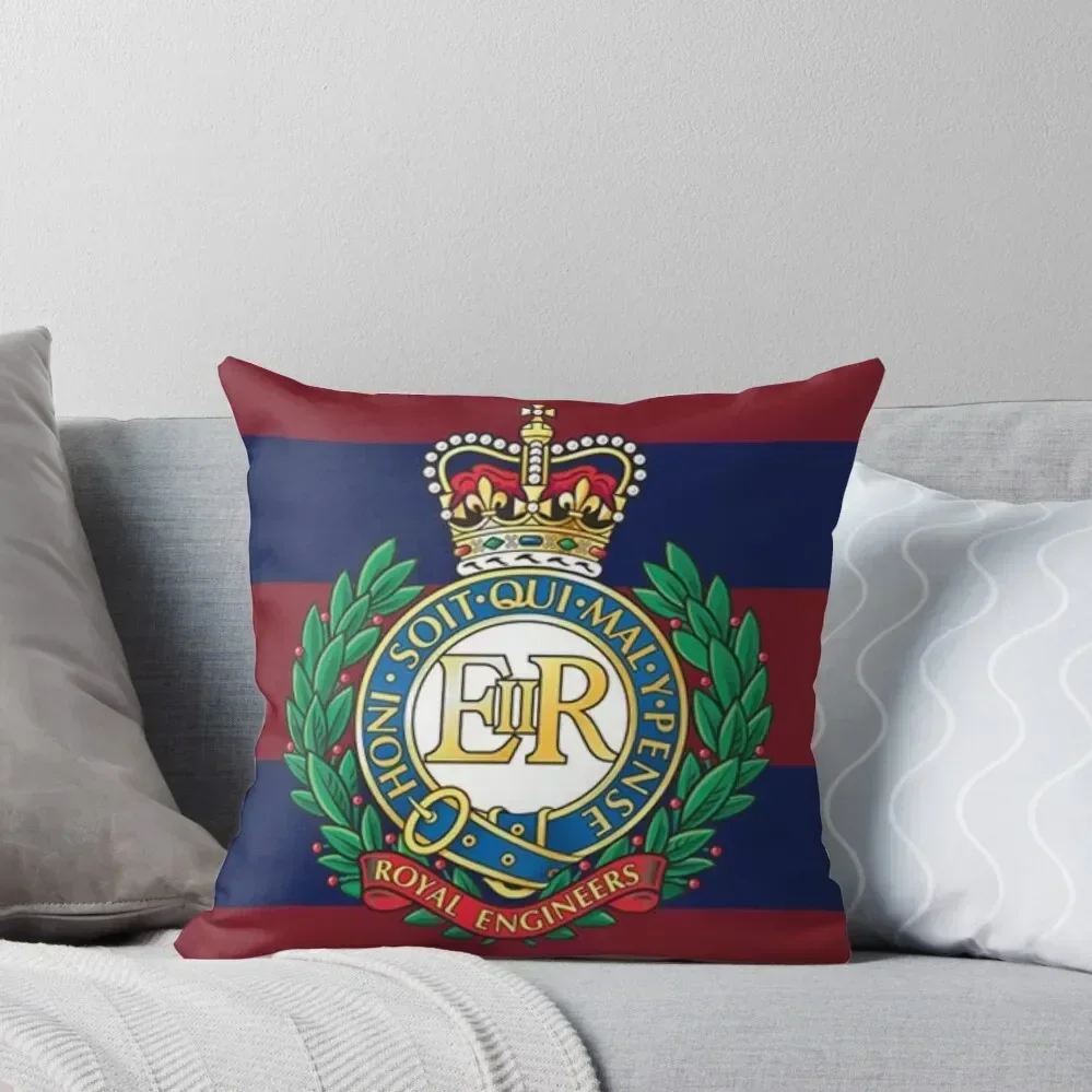 

Royal Engineers Cap Badge Throw Pillow Room decorating items Cushion Cover For Sofa Sofas Covers pillow