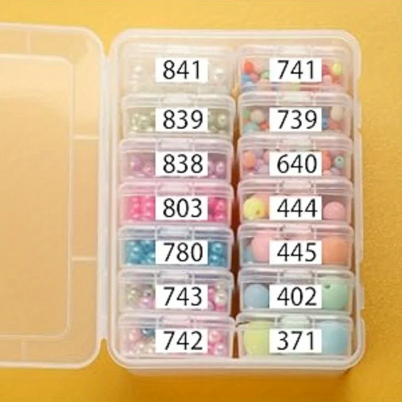 1 Set Stylish Clear Plastic Jewellery Organiser Pill Box - Compact  for Jewellery, Pills, Nails, Hair Accessories, Beads and Cra