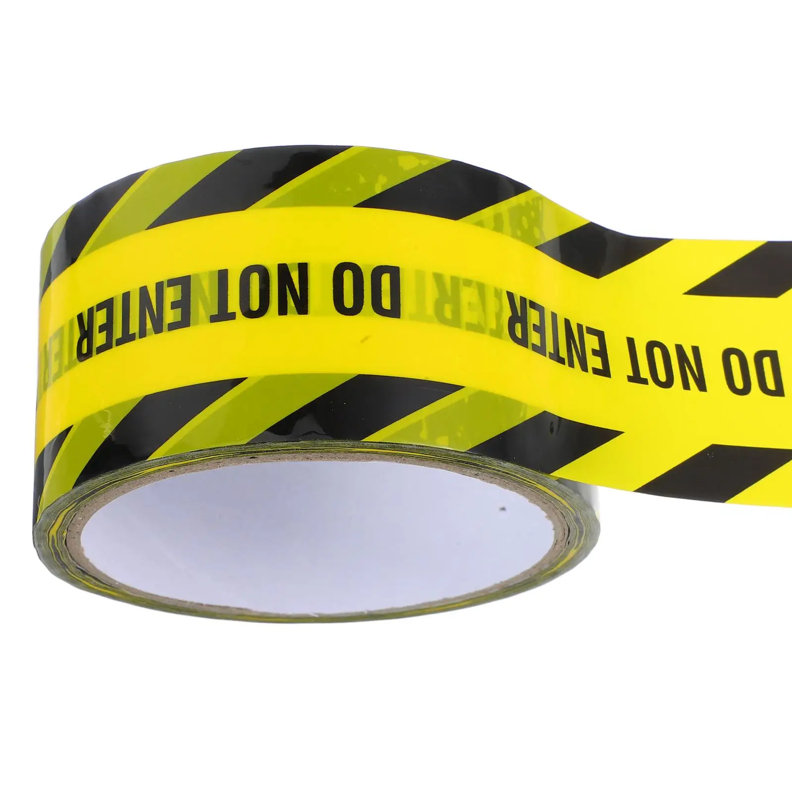 

1 Roll Safety Tape Strong Adhesive Warning Golden Black Stripes Identification Tape Floor Concrete Decorations