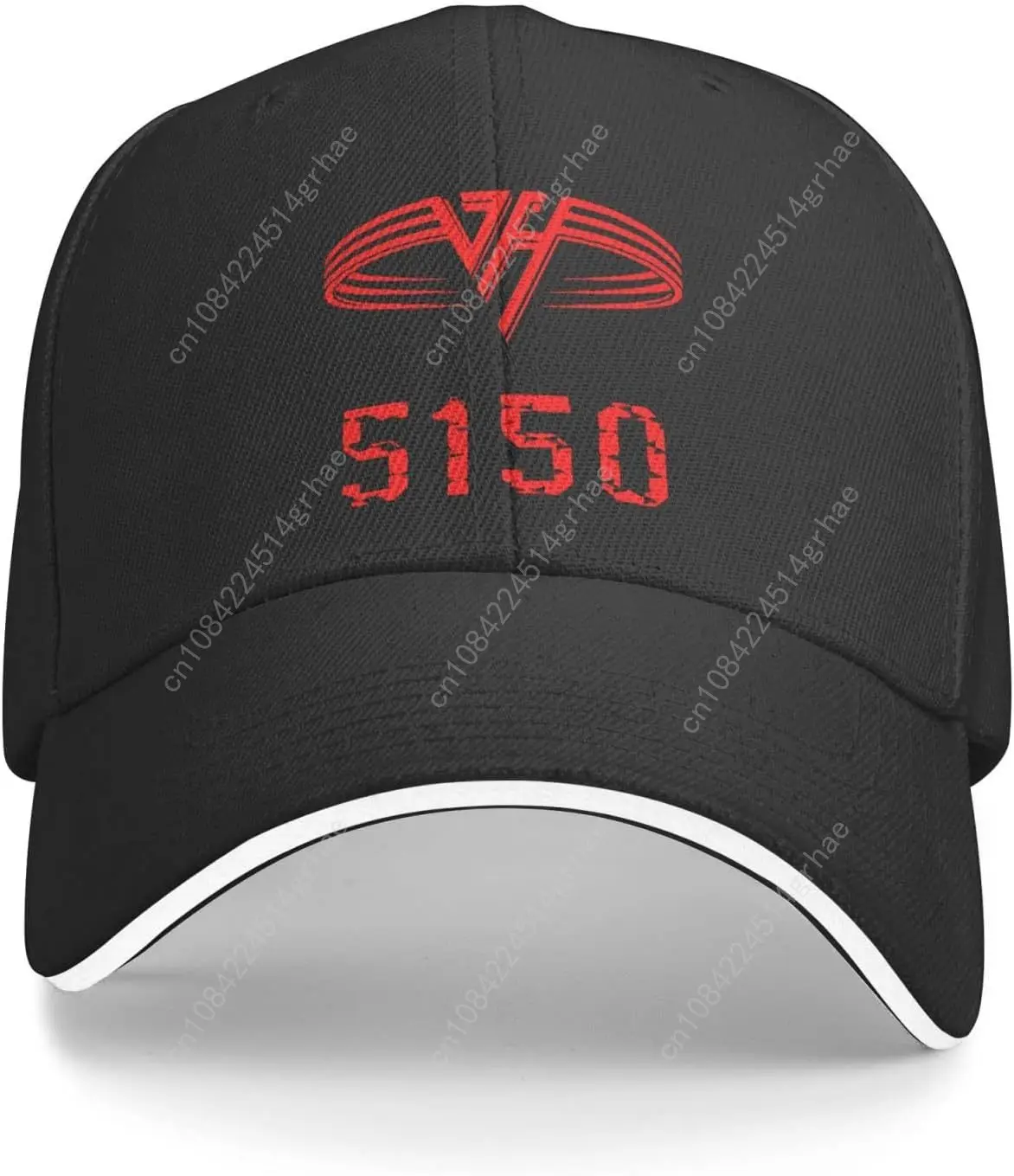 Бейсболка для Van.1986 Halen Hat Mans Rock Cap Кепка в стиле поло Регулируемая уличная кепка унисекс Черная
