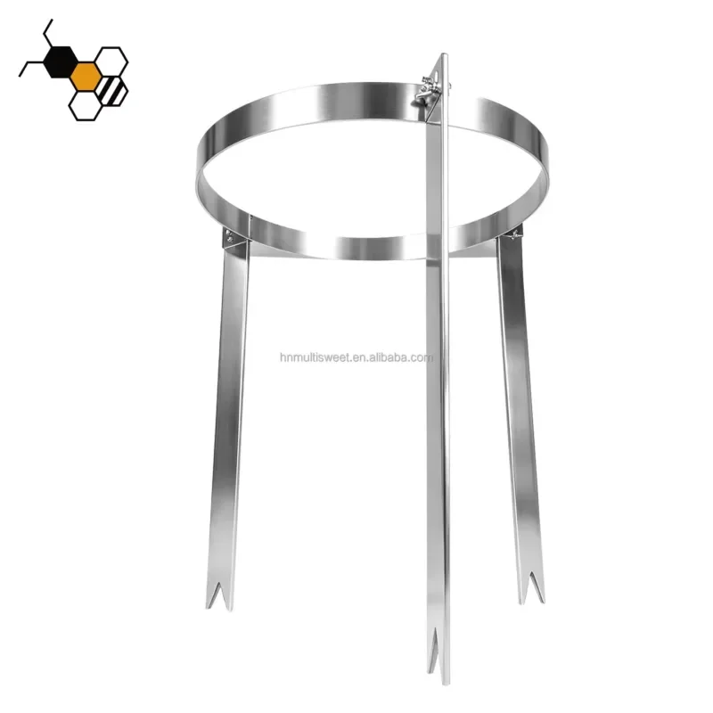 Quick Assembly Honey Filter Holder with 3 Legs and Butterfly Hand Fastening Bolts