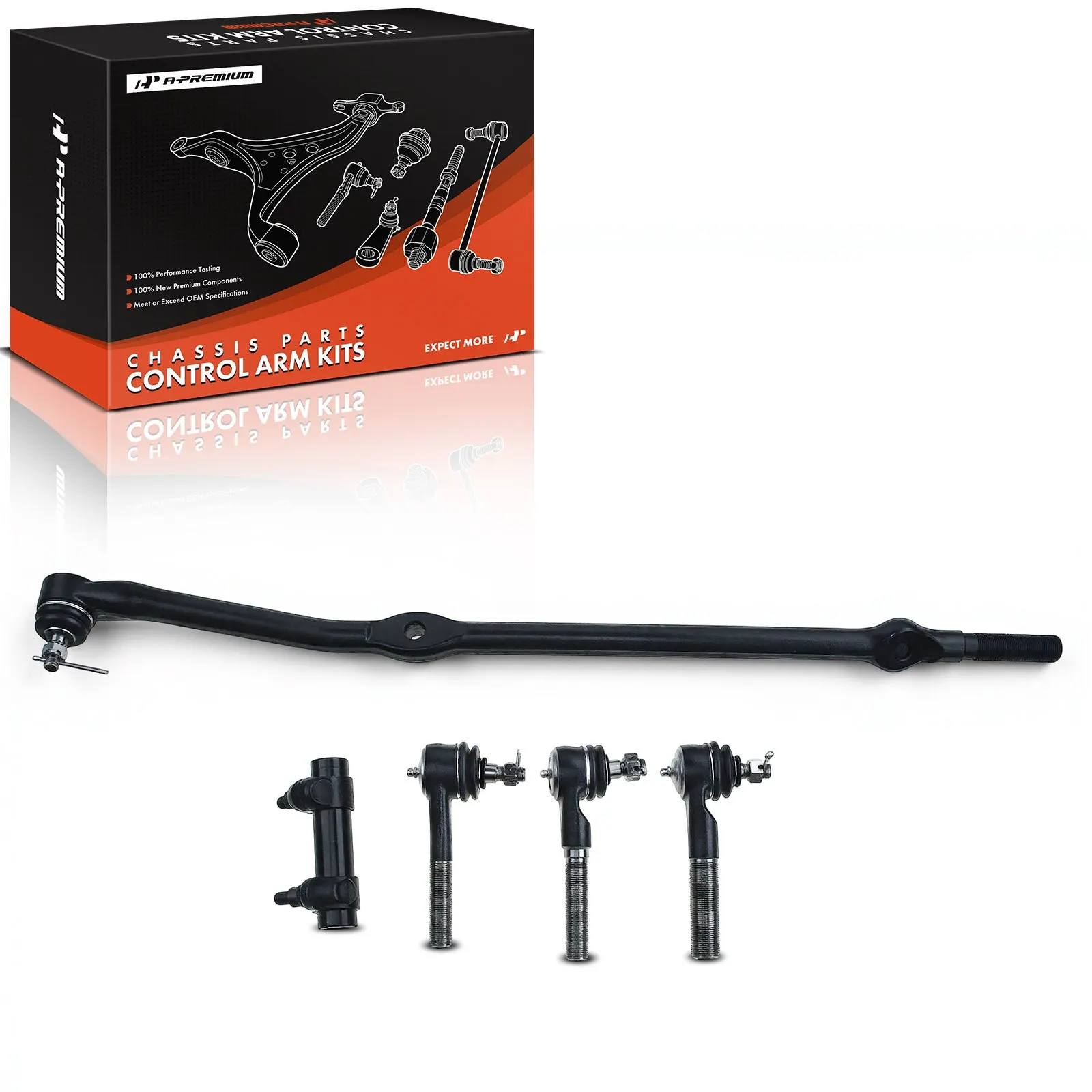 A-Premium Steering Drag Link Adjusting Sleeve & Tie Rod End for Jeep Wrangler TJ 1997-2006