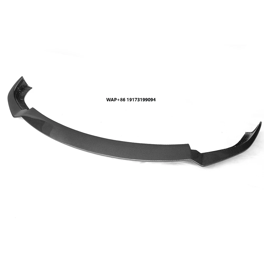 

Dry Carbon Fiber Cover for Model X 2023 2024 Car Front Bumper Lip Spoiler Splitter Canard Guard Body Kits