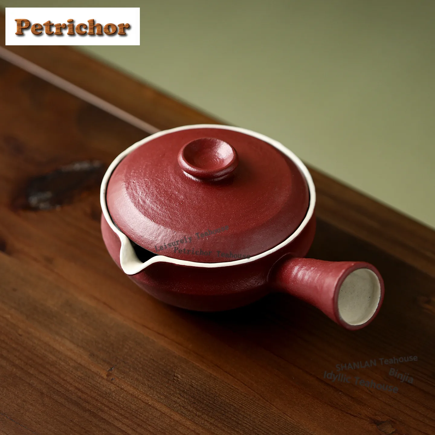 250ml Hawthorn Red Black Side Handle Teapot Elegant Tea Infuser Pot Tea Making Kettle With Ball Hole Tea Services Ornaments Gift
