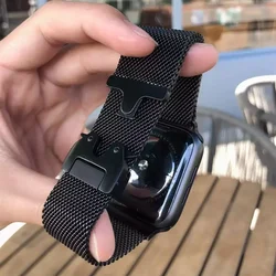 Titanium Straps For Apple watch Ultra 2 49mm Series 10 9 8 7 6 5 4 SE 46mm 42mm 41mm 45mm 44mm 38-40mm Milanese Loop Accessories