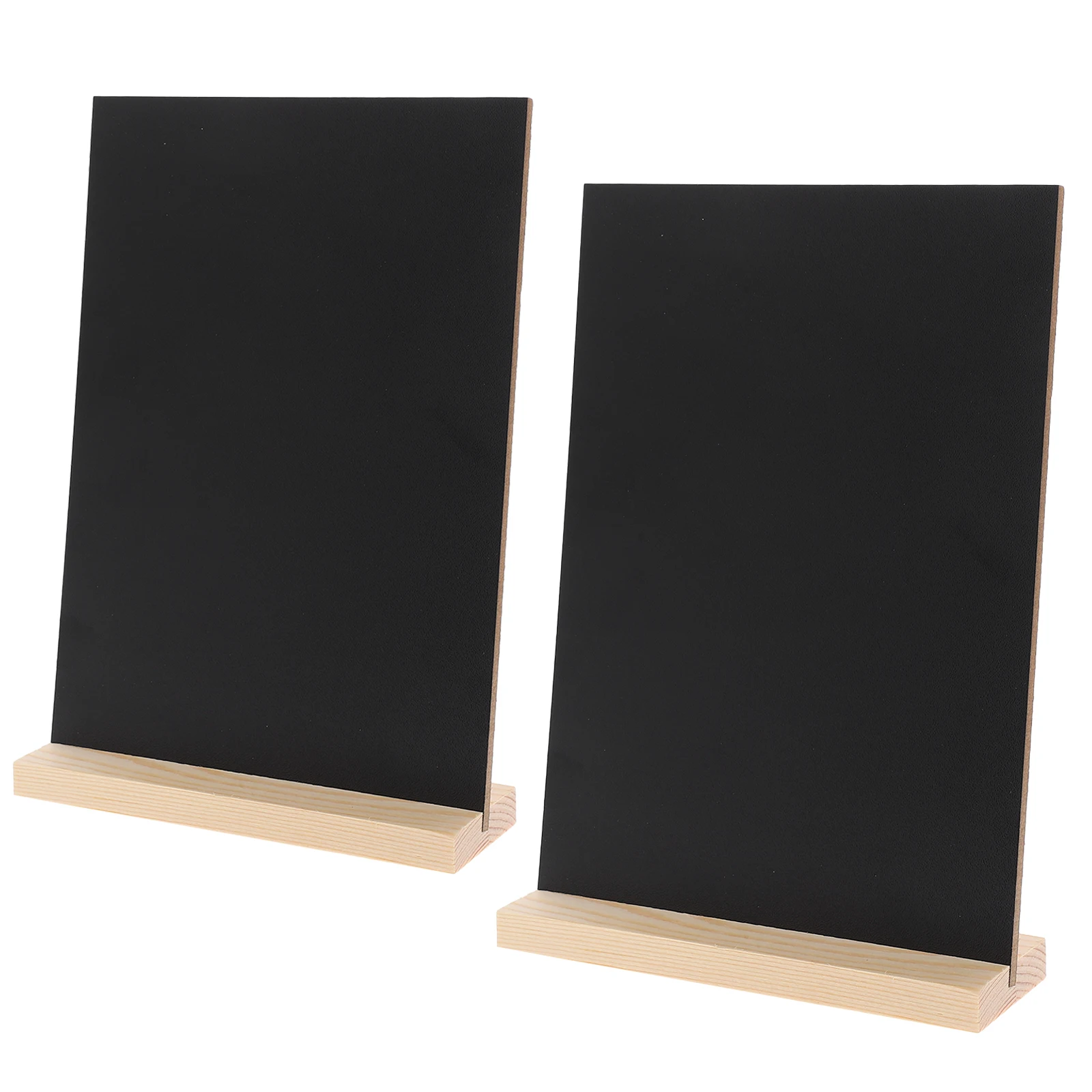

2 Sets Chalkboard Signs Mini Chalkboards Menu Boards Desktop Blackboards For Food Market Display With Base Rustic Wood Message
