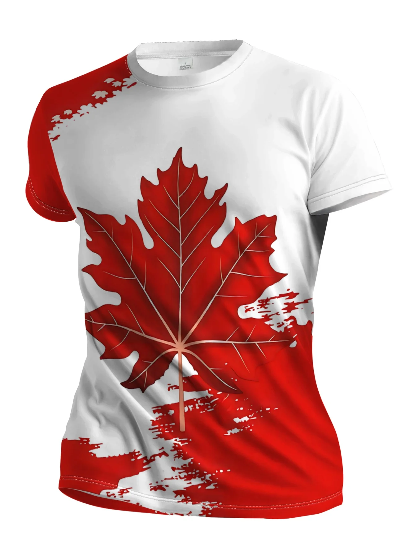 New men's short-sleeve T-shirt, loose-fitting and tailored with printed designs, versatile basic crew-neck top suitable for spri