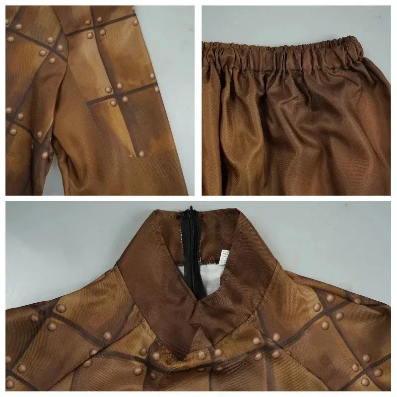 Jogerli Halloween Cosplay Costumes Qin Shi Huang Mausoleum Horses Cos Terracotta Warriors Suit Bodysuitc;8,k'5;h.