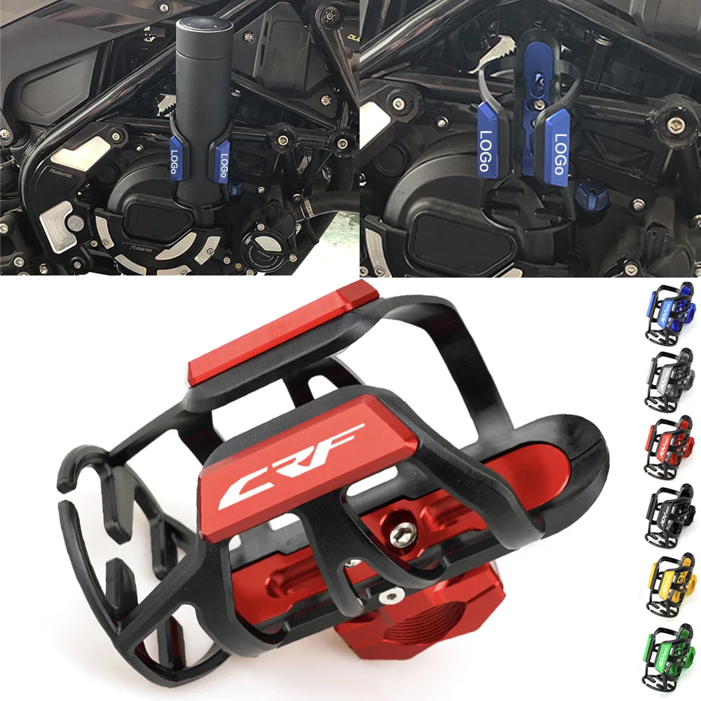 Motorcycle Water Bottle Holder ADV350 Aluminum + POM Drink Cup Mount Scooter Accessories For Honda ADV 350 150 ADV150