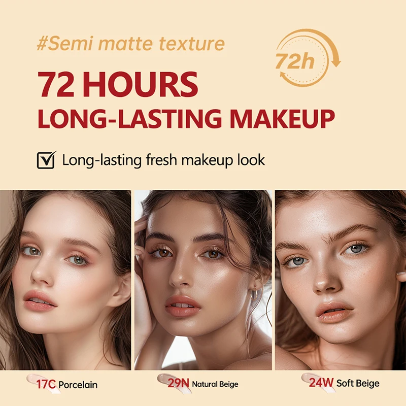 Air Cushion Makeup Bb Cream Magic Foundation Gesichts-Concealer, feuchtigkeitsspendende, wasserfeste Foundation-Basis, leichtes Isolations-Make-up