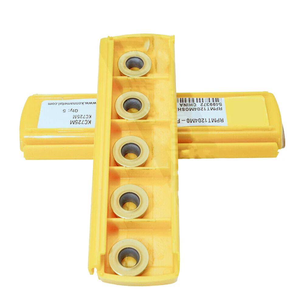 5 Stuks Originele Cnc Carbide Inzetstukken RPMT1204M0-FS Kc 725M