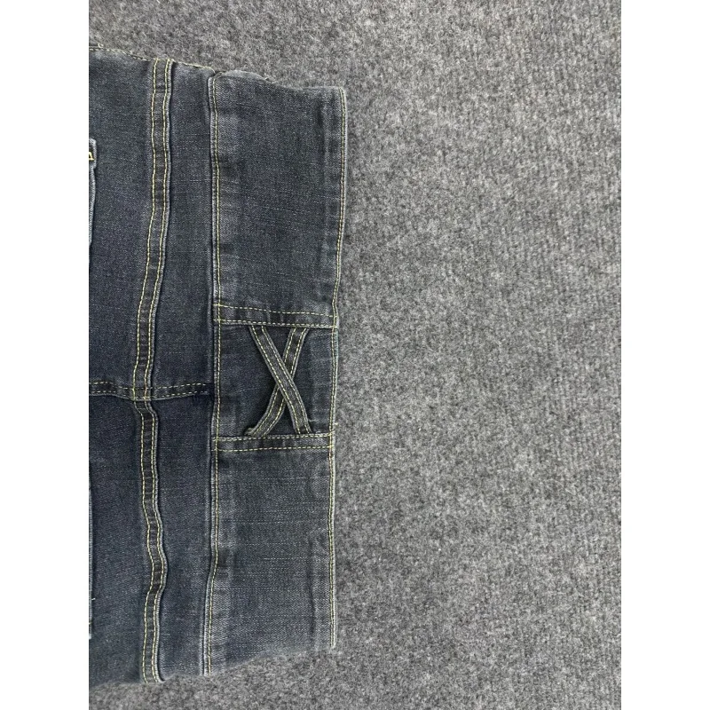 

2025 New Blue Jeans for Women in Summer: Small, Versatile, High Waist, Slimming, Floor Draping, Split, Micro flared Pants