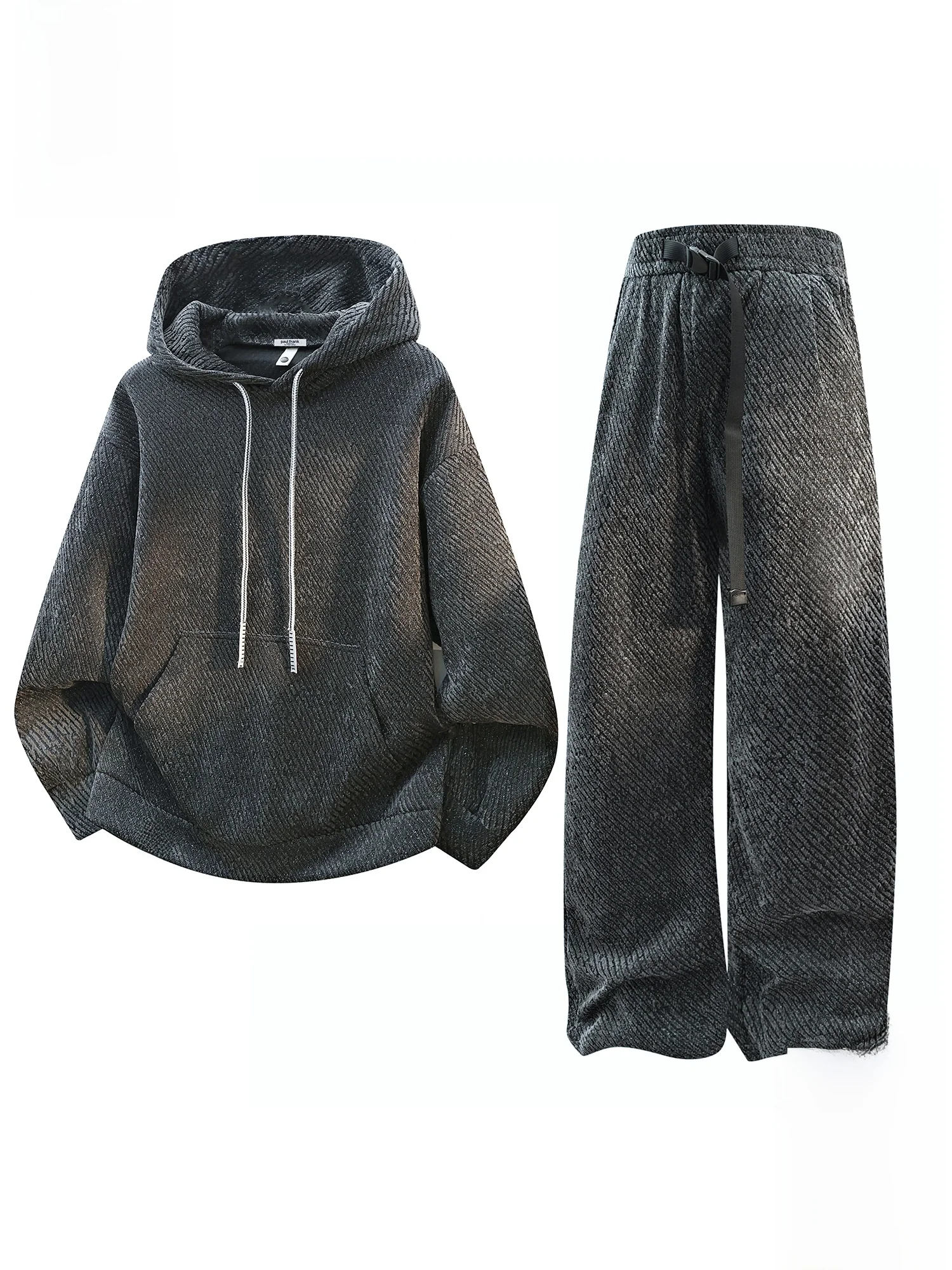 

Мужской спортивный костюм Paul Frank American Sle свободного кроя: толстовка с капюшоном и повседневные брюки, зимняя коллекция