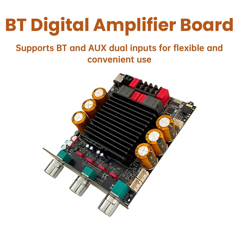 DC 18-50V 3002T PRO BT Digital Amplifier Board Qualcomm QCC3034 2.0 Channel APTX Lossless 300W+300W
