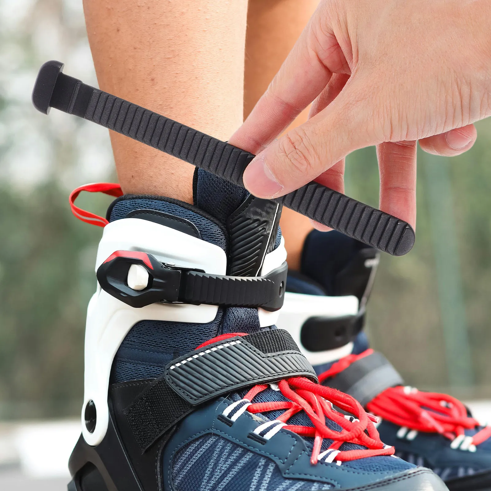 

4Pcs Skating Shoes Binding Strap Adjustable Energy Belt for Roller Skates Inline Skates Snowboard Ladder Fixing Strap