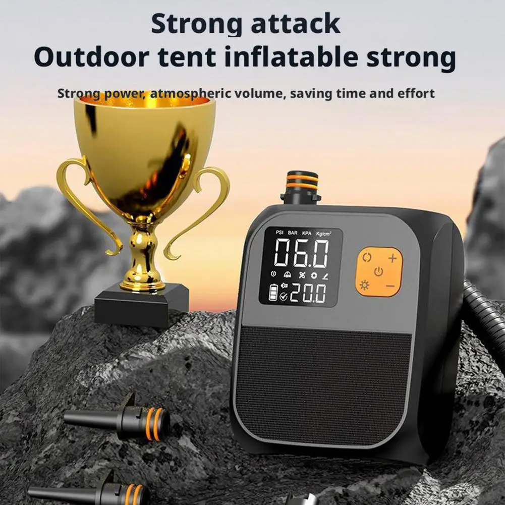 25PSI مجداف كهربائي مجلس مضخة ضاغط الهواء المحمولة سوب مضخة 2000mAh قابلة للشحن مضخة هواء كهربائية لقارب كاياك Inf R4Z9