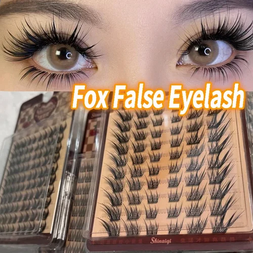 Imagen 2 del producto Flying Fox-pestañas postizas individuales, extensión de pestañas segmentadas, efecto de ojos de zorro Natural, cosméticos de maquillaje, nuevo