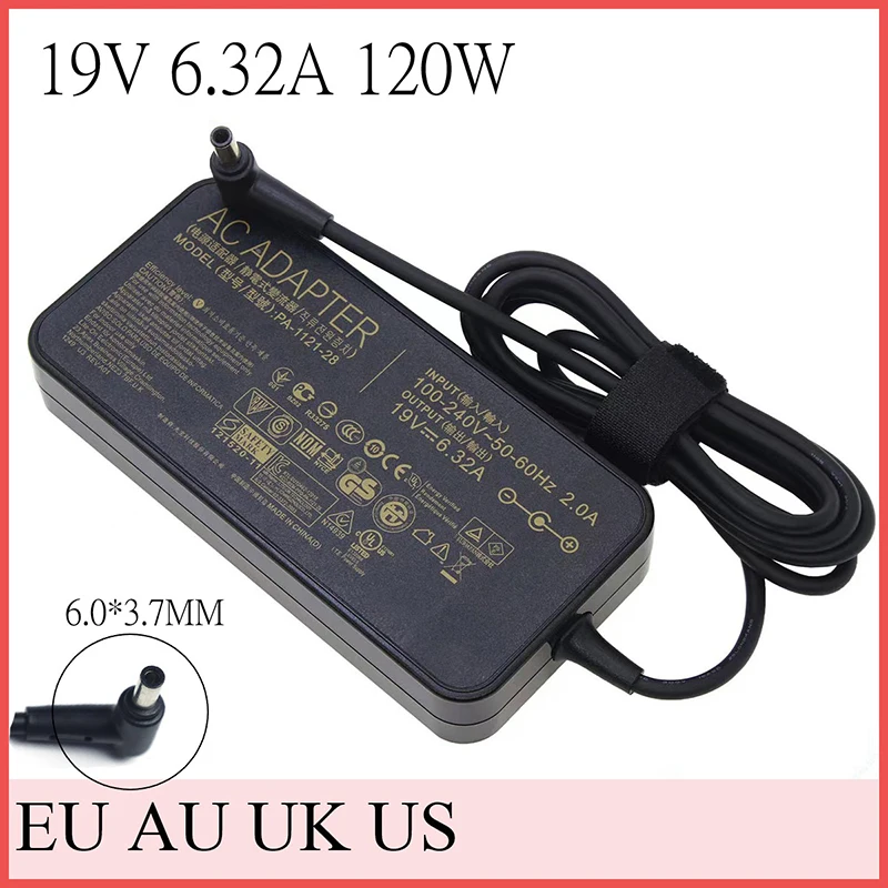 

19V 6.32A 120W 6.0*3.7mm Adapter Power Charger For Asus TUF Gaming FX705GM FX705GE FX705GD FX505 FX505GD FX505GE FX505DY