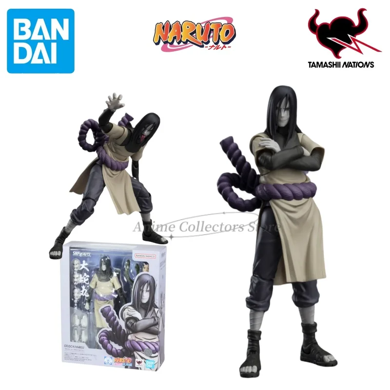 

In Stock Bandai Naruto Orochimaru S.H.Figuarts A Seeker of Eternal Truth Shippuden Action Figures Gifts Collectible Model Toys