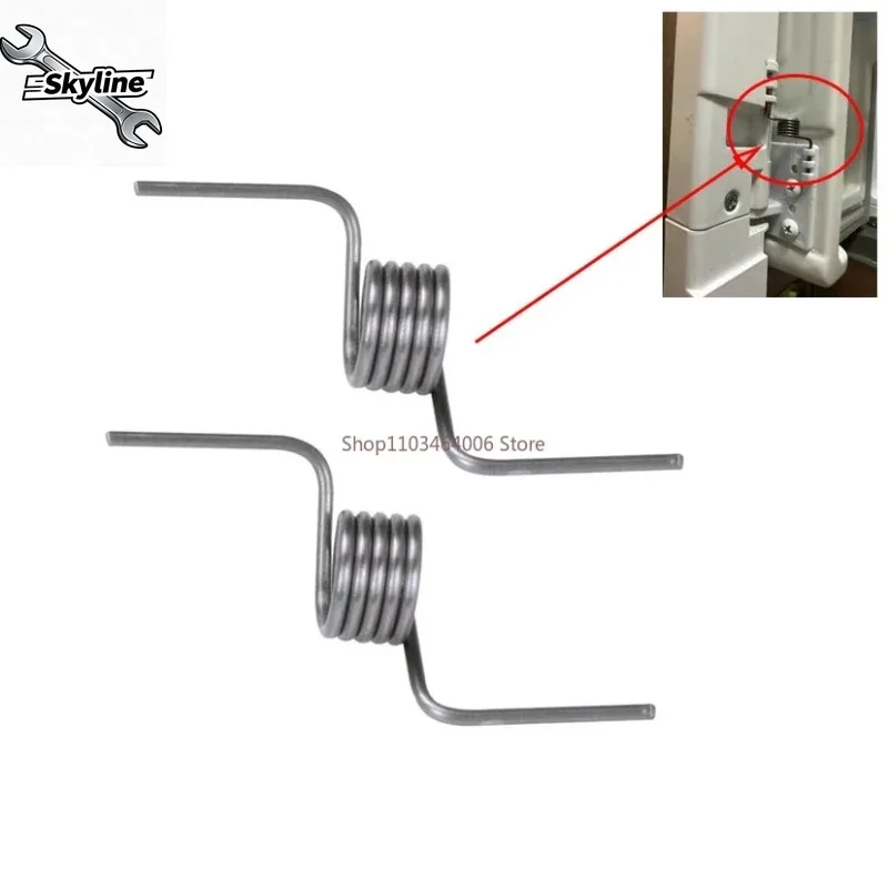 2Pcs Middle Beam Torsion Spring, Door Latch Spring BCD‑320WEM, applicable to Midea, Toshiba, Homa Refrigerator Replacement Parts